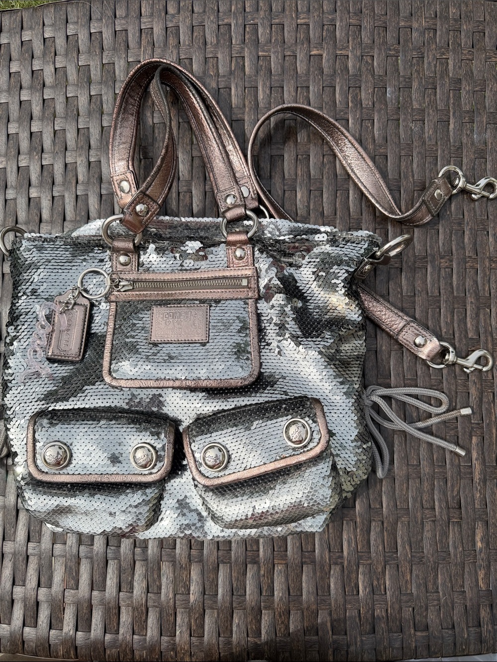Coach Poppy Sequin Spotlight Bag